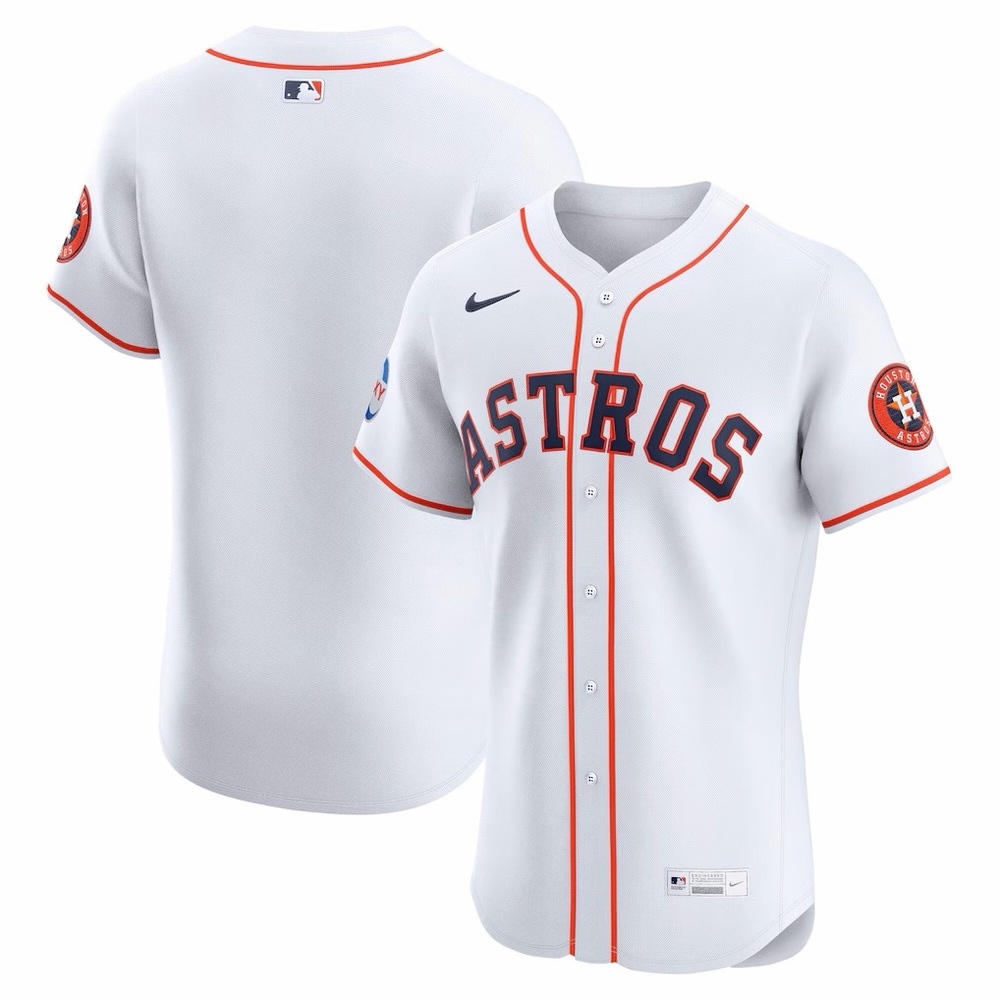 Houston Astros Nike Home Elite Jersey - White - Picture 1 of 1